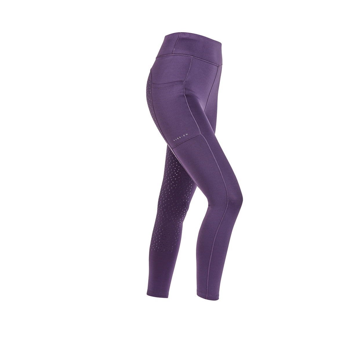 Shires Aubrion Ladies Shield Winter Riding Tights #colour_purple