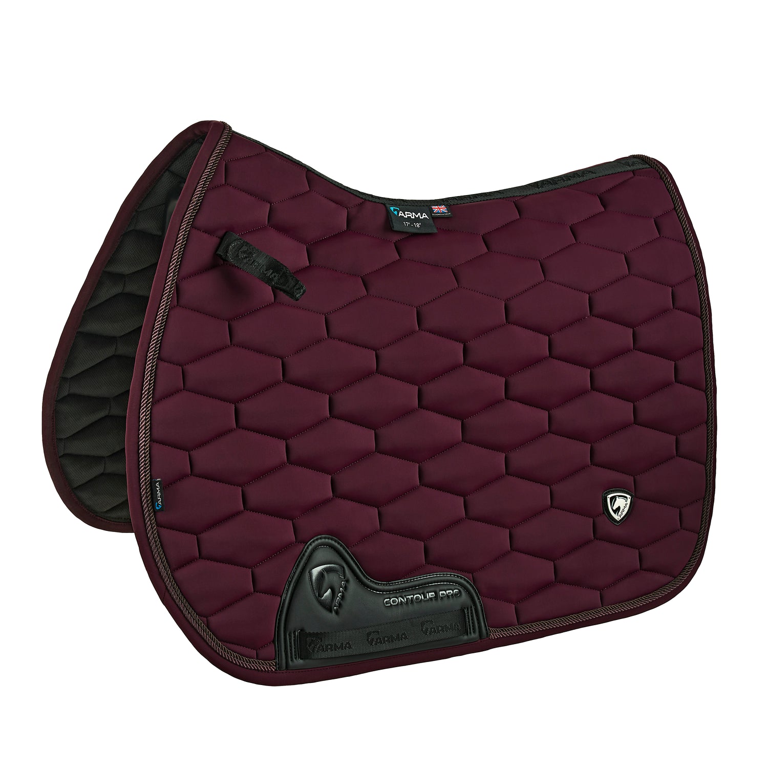 Shires ARMA Eltar GP Saddlecloth #colour_black-cherry