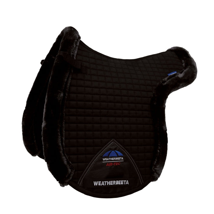 Weatherbeeta Prime Air-Tec Comfy Fleece Trimmed Numnah #colour_black