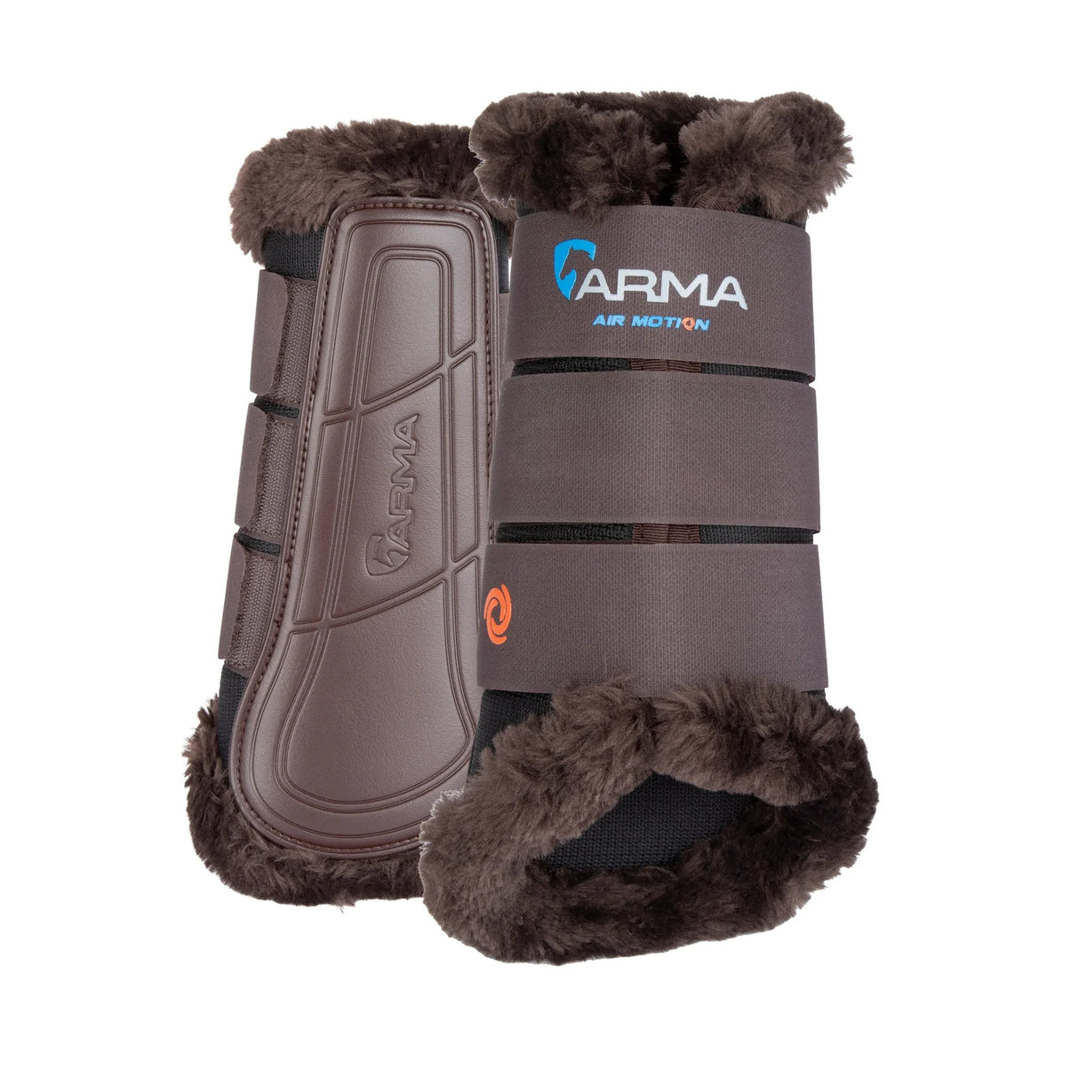 Shires ARMA Air Motion Supafleece Brushing Boots #colour_brown