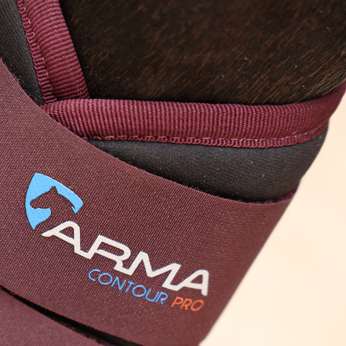 Shires ARMA Contour Pro Brushing Boots #colour_black-cherry