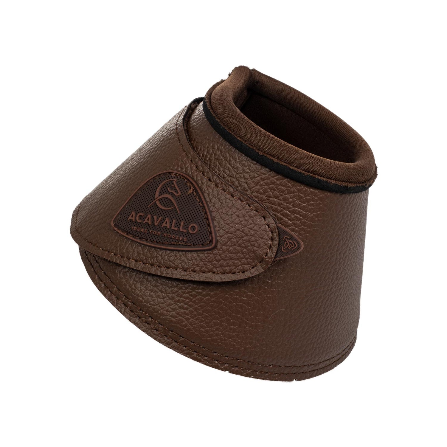 Acavallo Bell Boots Eco-Leather & Hook-And-Loop Closure #colour_brown