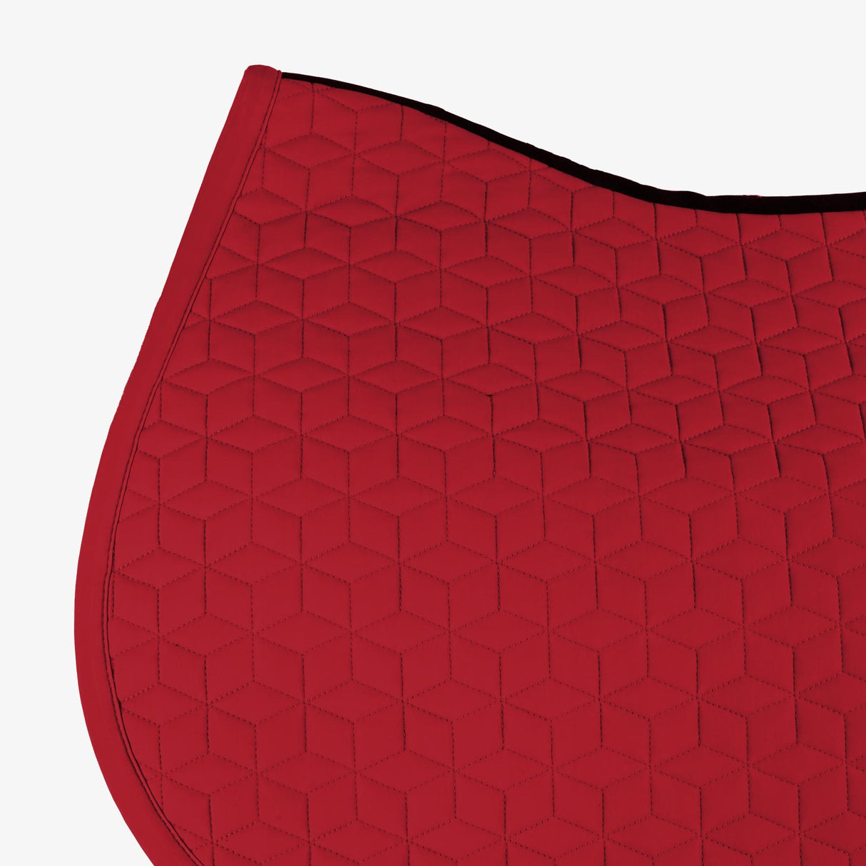 Equestro Jumping Saddle Pad Cube Quilting #colour_burgundy