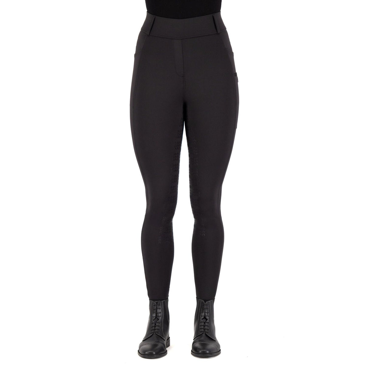 Imperial Riding Children's Tamara Full Grip Riding Tights #Colour_black