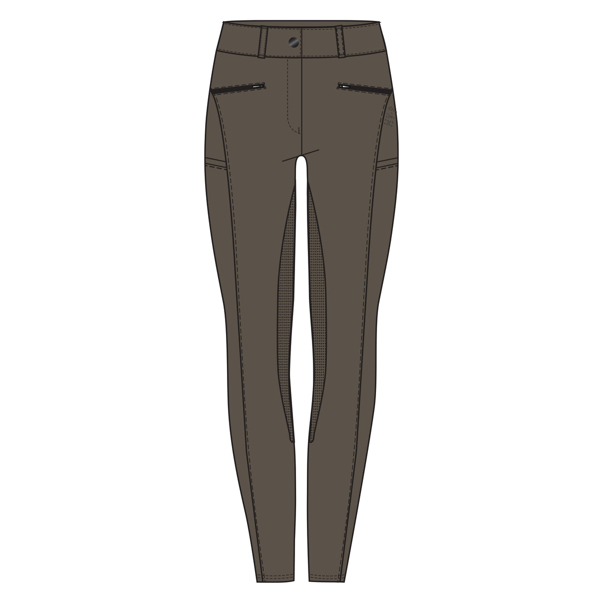 HV Polo Favourite Sporty Full Grip Riding Breeches #colour_stone