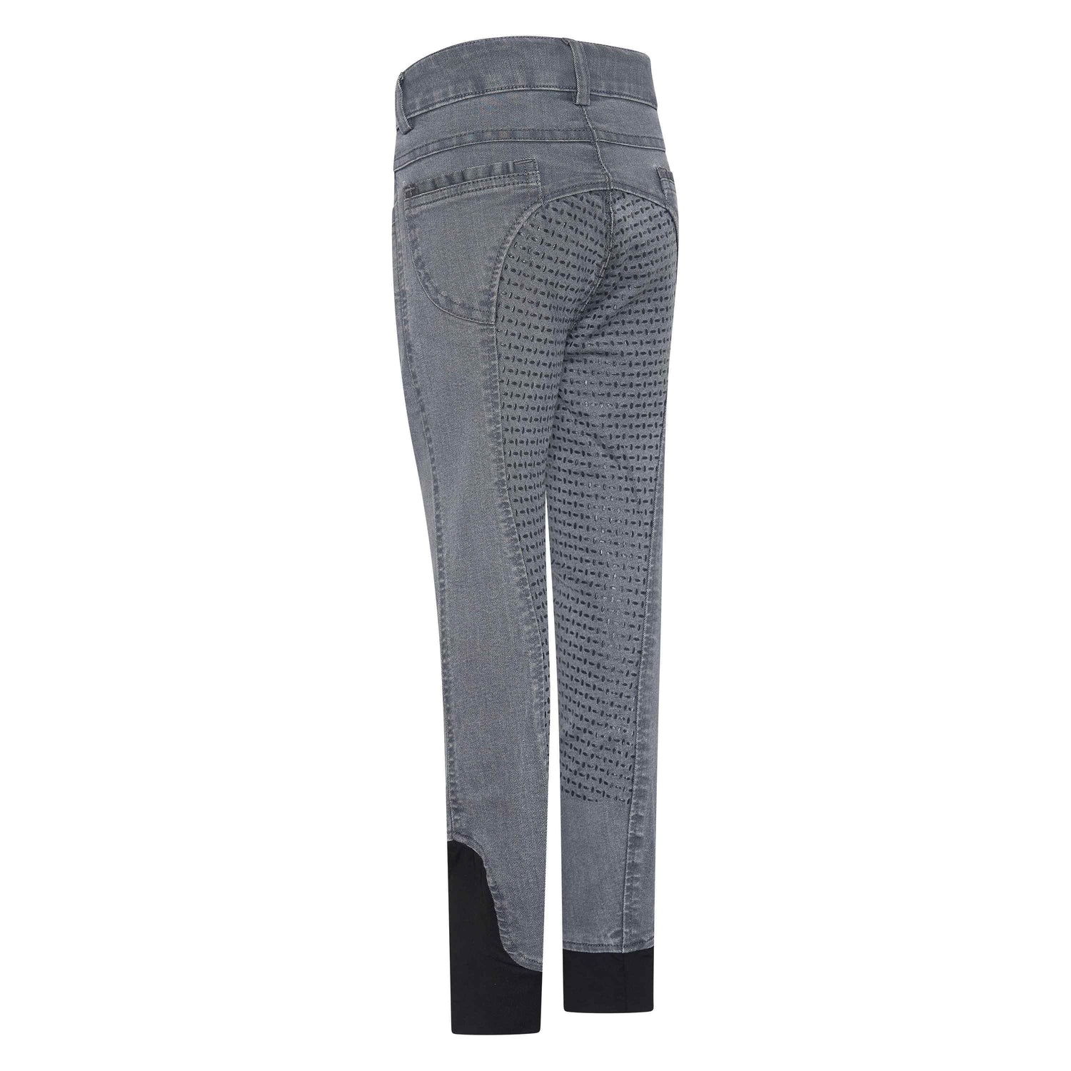 Imperial Riding Donny Children's Riding Breeches #Colour_dark-grey-denim