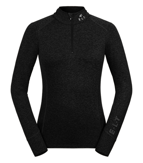 E.L.T Ladies Milano Functional-Zip Shirt #colour_black