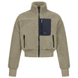 E.L.T Teens Alba Teddy Fleece Jacket #colour_beige-grey