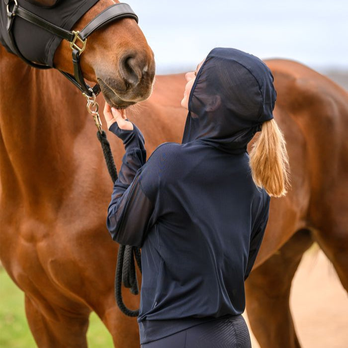 E.L.T Ruby Fly Protection Hoody #colour_deep-blue