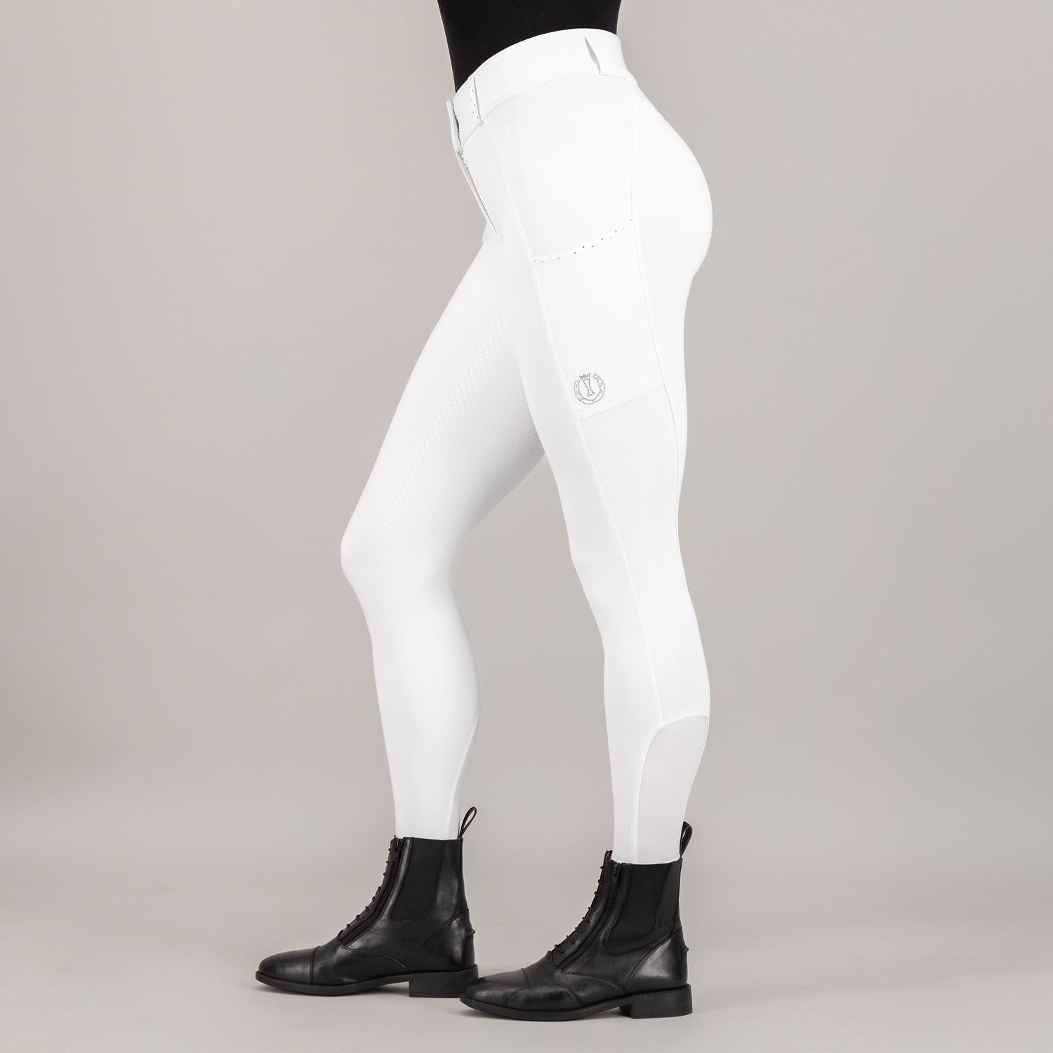 Imperial Riding Women's Bliss Full Grip Riding Breeches #colour_white