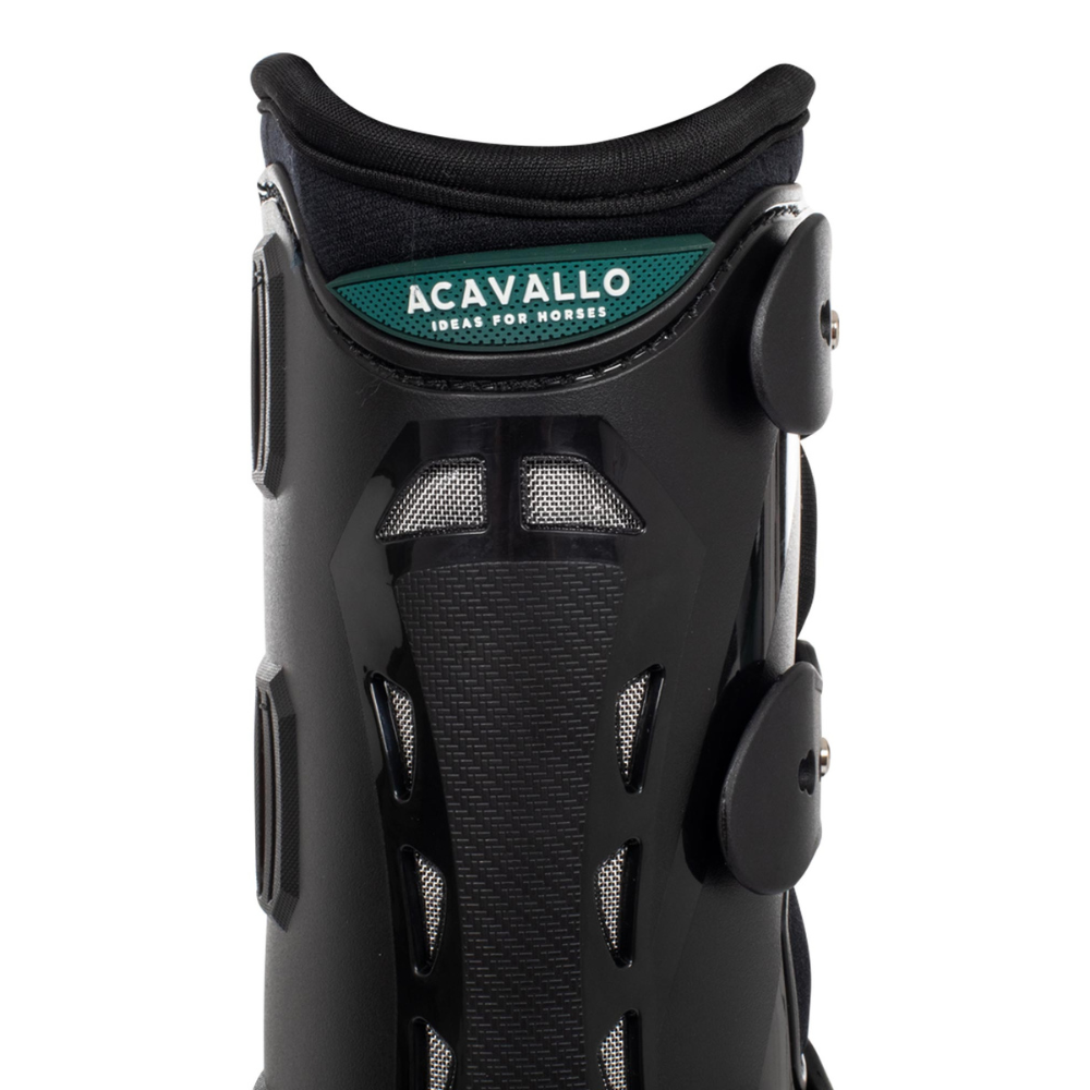 Acavallo Anatomical Hind Dressage Boots #colour_black