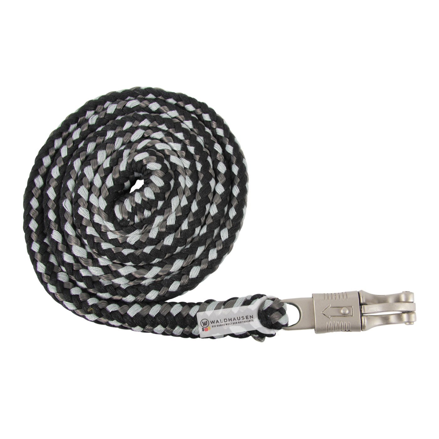 Waldhausen Panic Hook Plus Lead Rope #colour_black-grey
