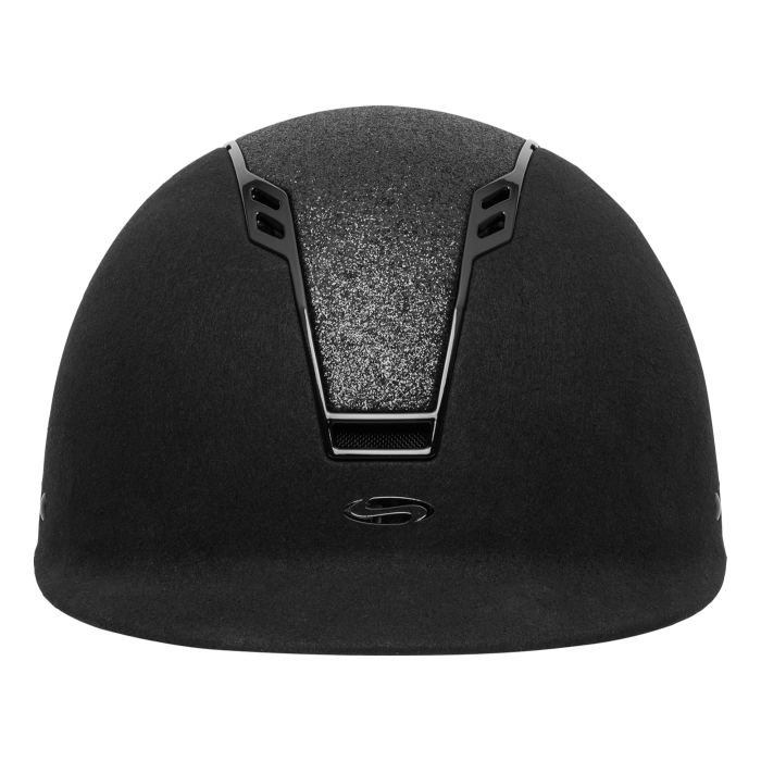 SWING H22 Shine Riding Helmet #colour_black-velvet-black-shine