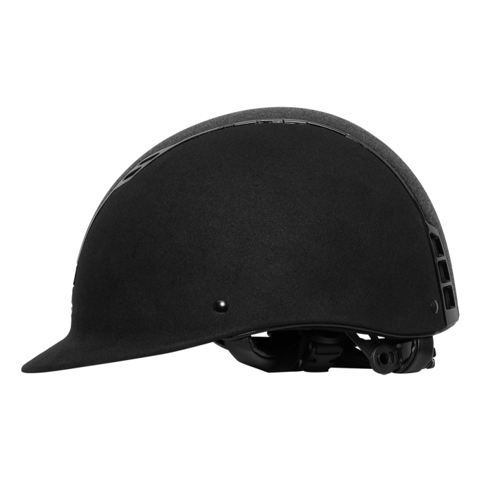 SWING H22 Shine Riding Helmet #colour_black-velvet-black-shine