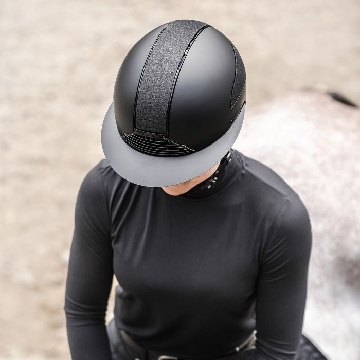 SWING H24 Lady Shine Riding Hat #colour_black-matt
