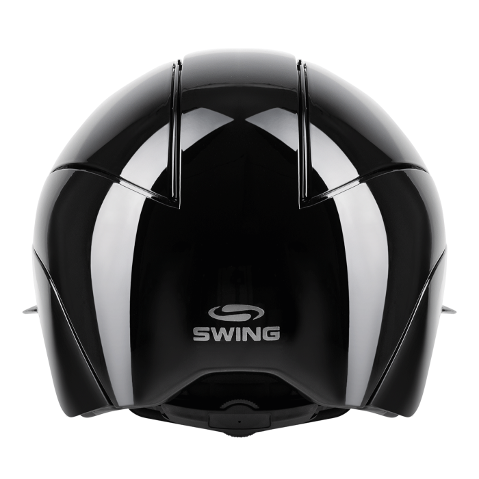 SWING H24 Lady Glossy Riding Hat #colour_black-glossy