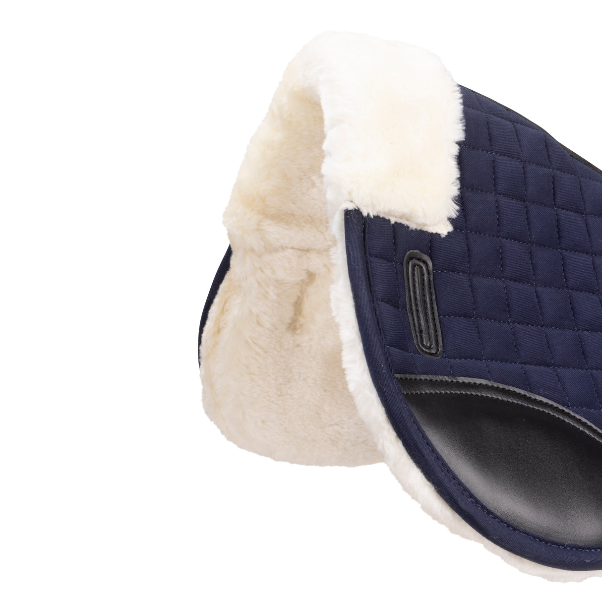 Shires ARMA Deluxe Cotton Half Pad #colour_navy-natural