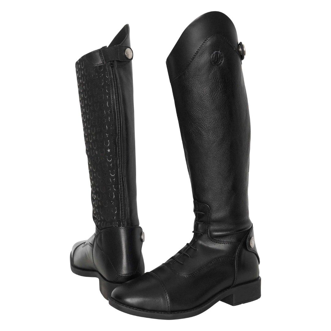 Imperial Riding Children's Walker Glam Riding Boots #Cololur_black-matt
