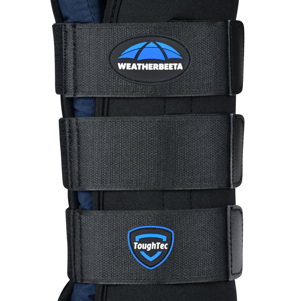 Weatherbeeta Tough-Tec Stable Boot Wraps #colour_black-navy