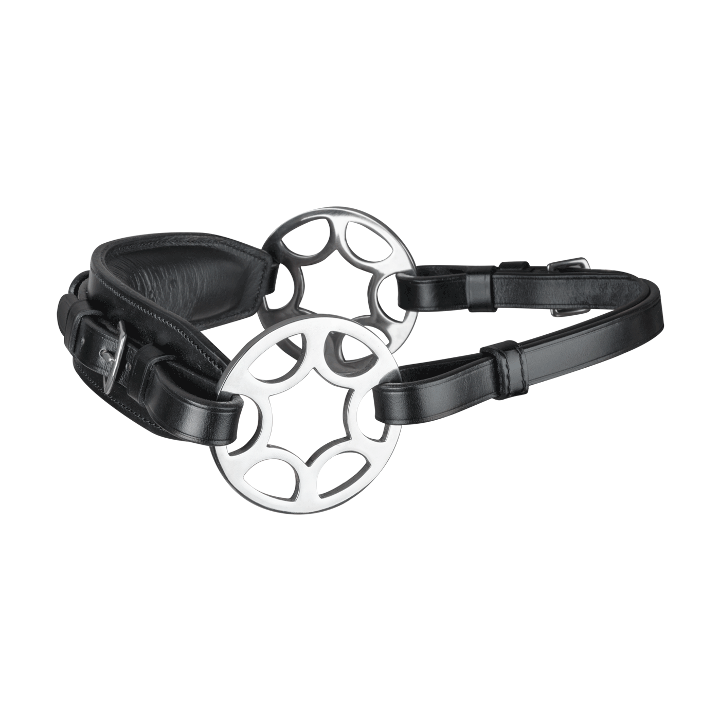 Waldhausen Bitless Bridle Sensitive With Wheel #colour_black