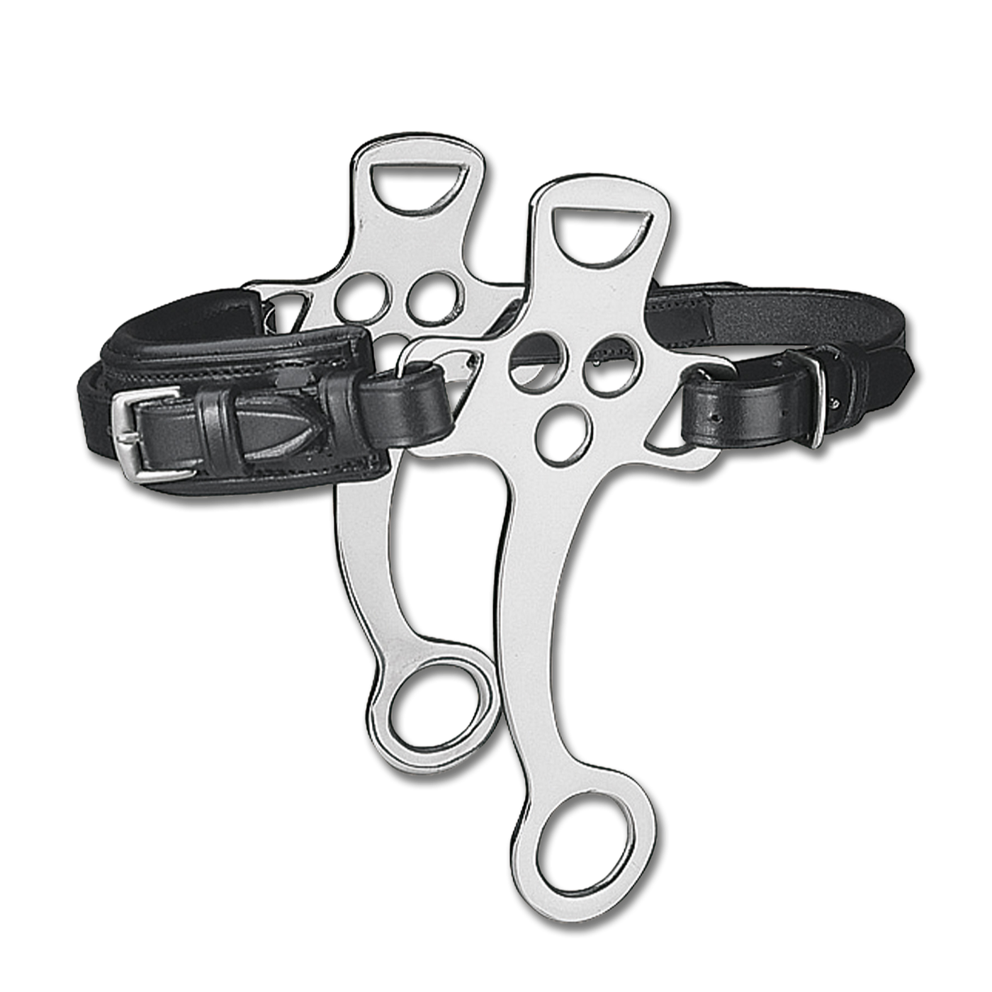 Waldhausen Hackamore Leather Noseband #colour_black