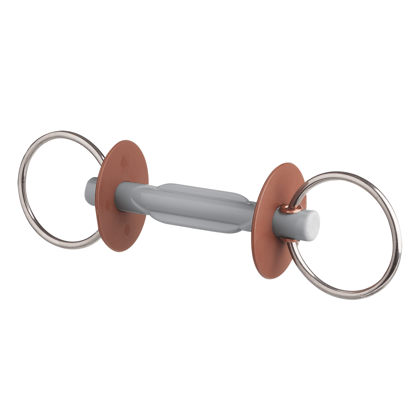 Beris Soft 7.5cm Ring Loose Ring Snaffle with Butterfly Bar