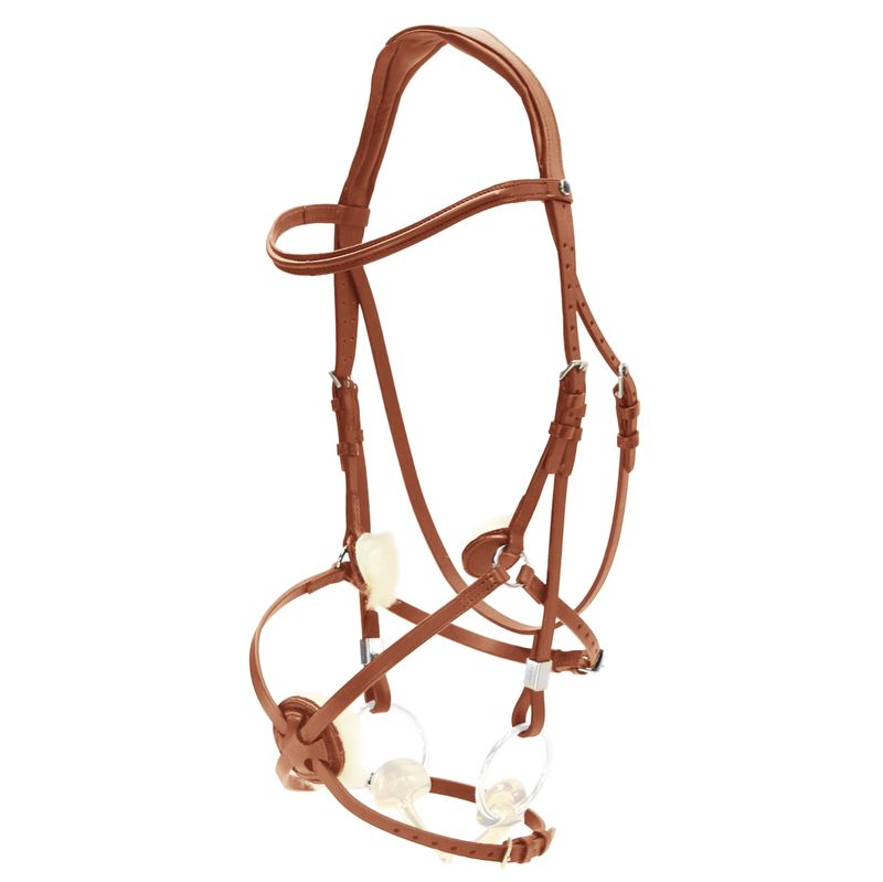 Stubben 2700 Grackle Noseband #colour_tobacco-tobacco