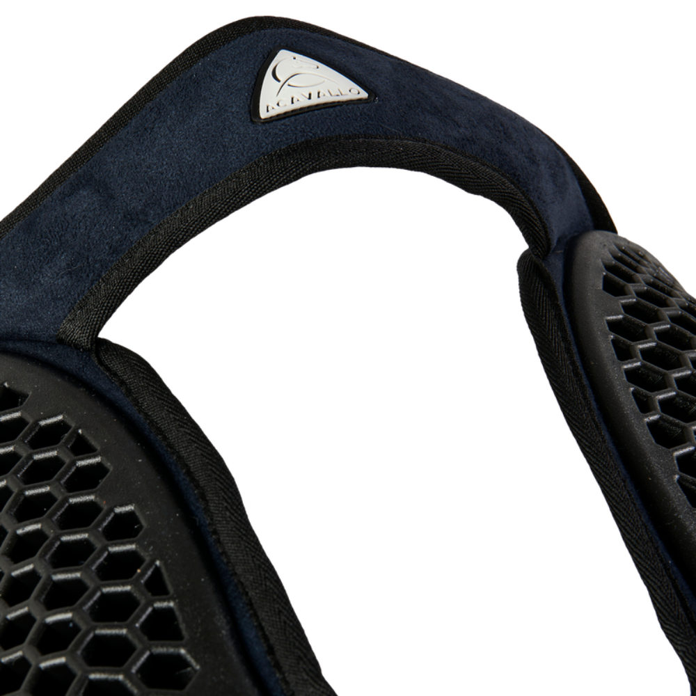 Acavallo Pad SP WFS Suede Hexagonal Gel Front Riser #colour_blue