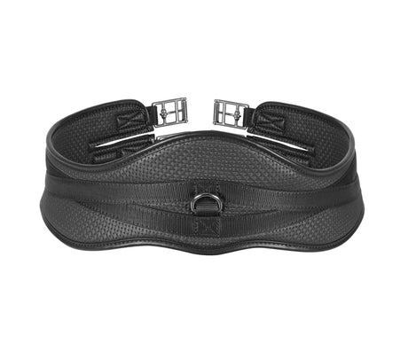 Shires Anti-Chafe Anatomic Girth With Elastic #colour_black