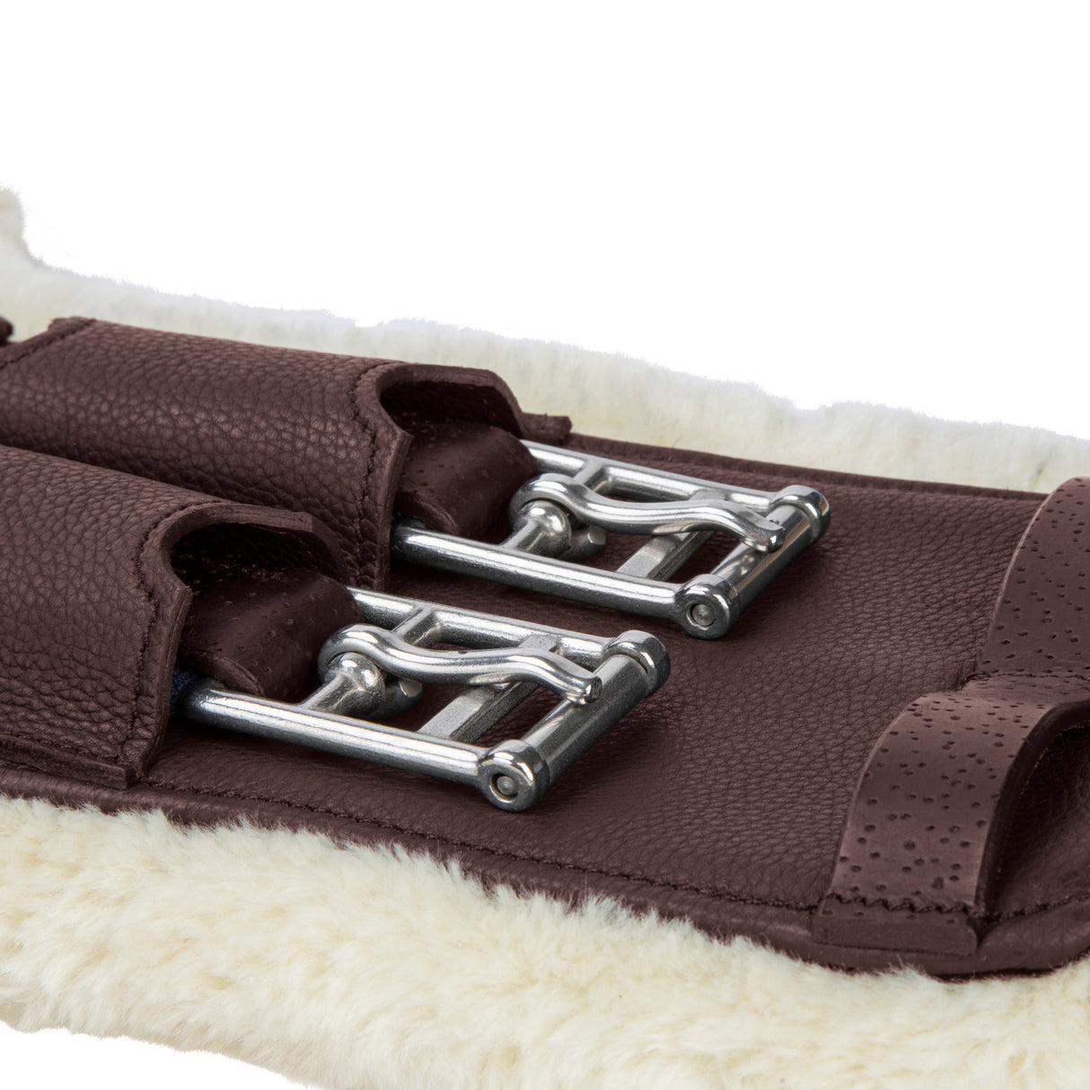 Shires Velociti Lusso Elite Short Stud Girth #colour_havana