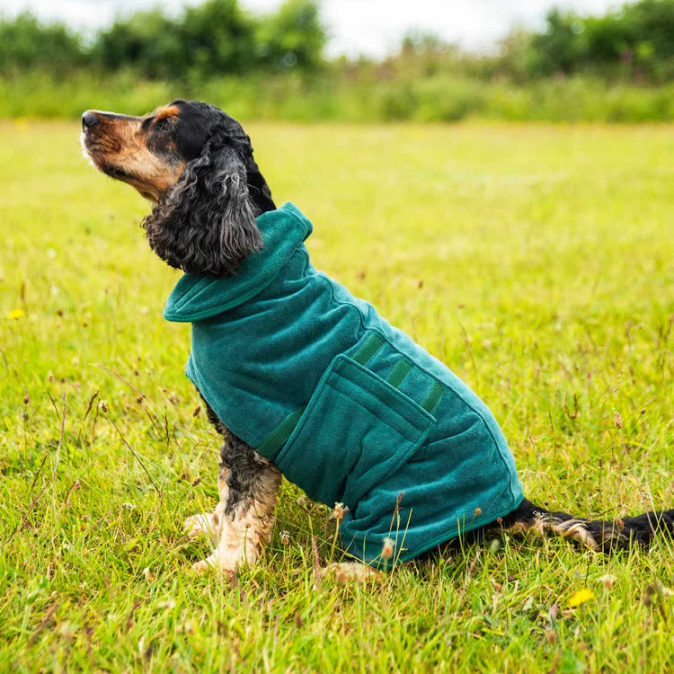 Mountain Paws Dog Robe #colour_green