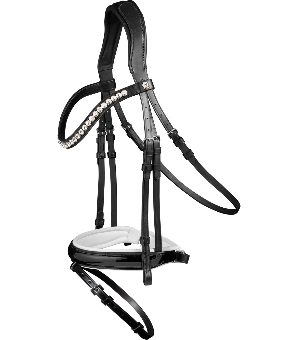 Waldhausen Evermore X-Line Bridle #colour_black-white