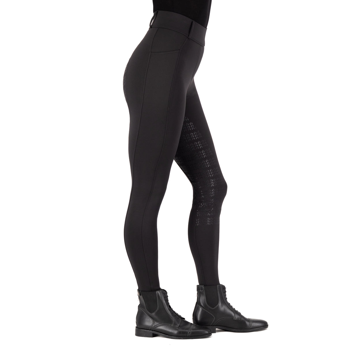 Imperial Riding Children's Tamara Full Grip Riding Tights #Colour_black