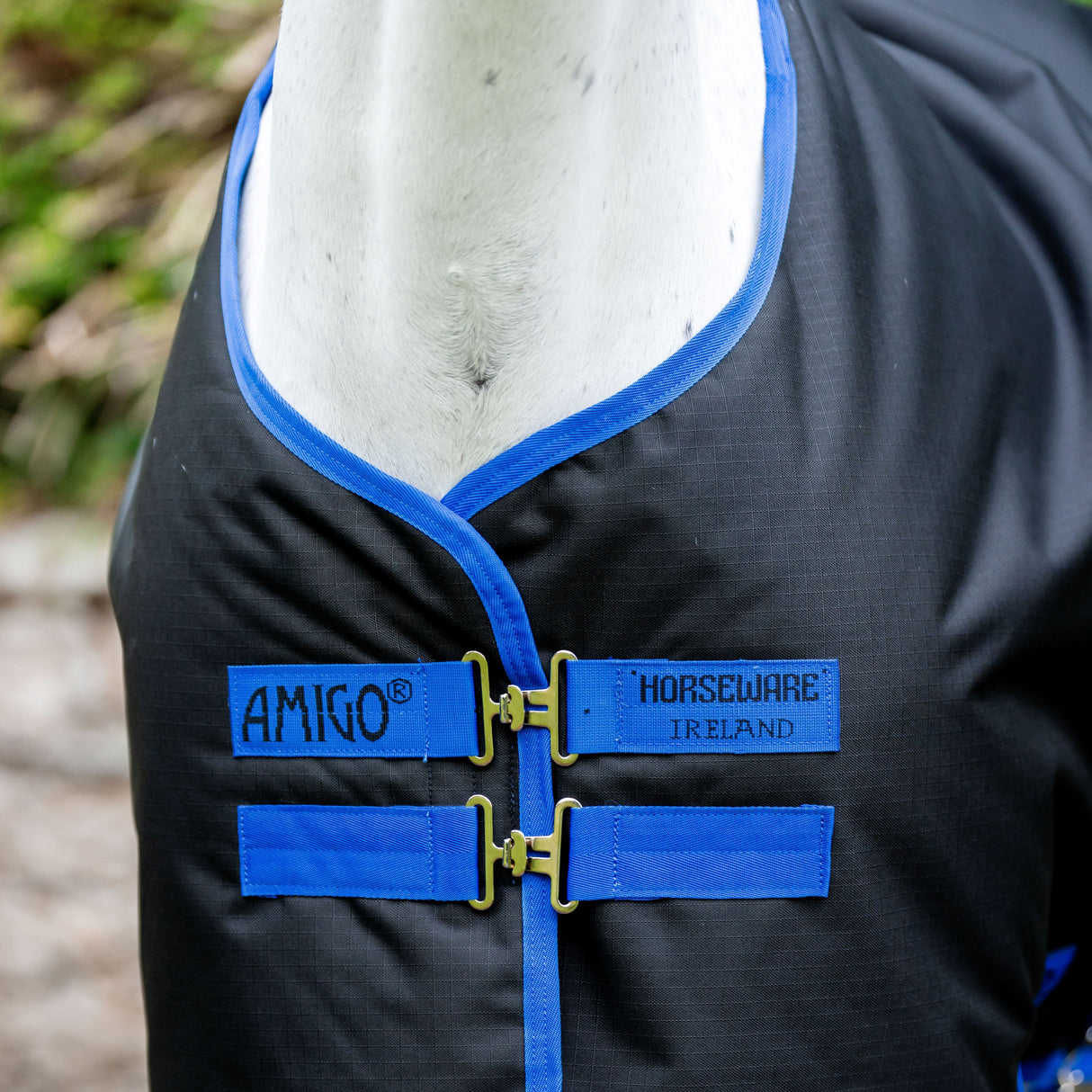 Horseware Ireland Amigo Ripstop 900D 100g Pony Turnout Rug #colour_black-classic-blue