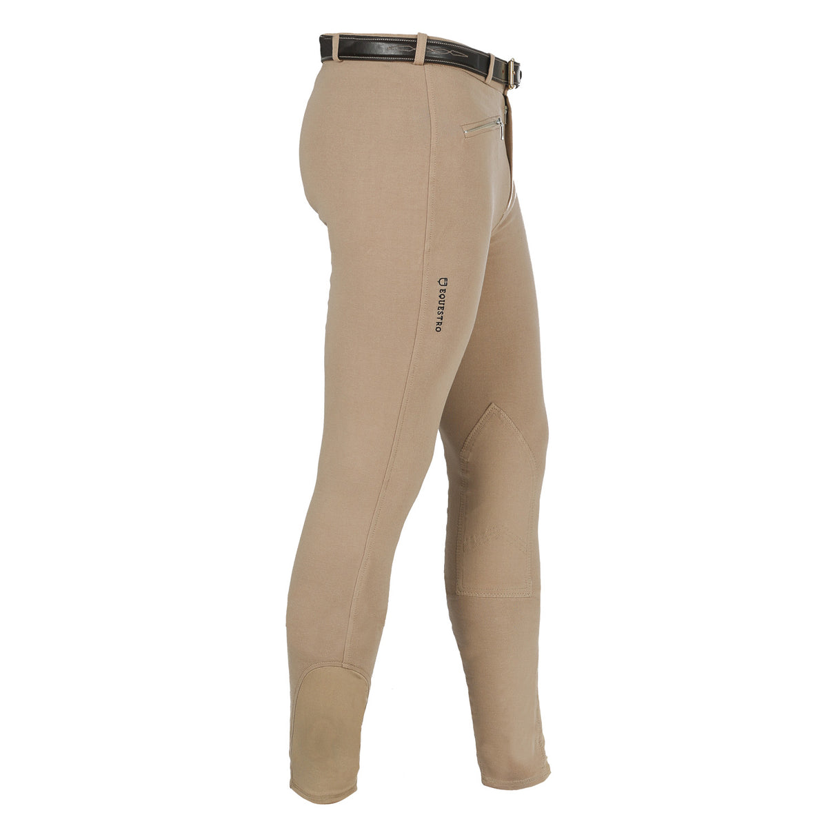 Equestro Urano Model Man Breeches In Stretch Cotton #colour_beige