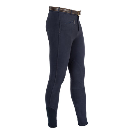 Equestro Urano Model Man Breeches In Stretch Cotton #colour_blue