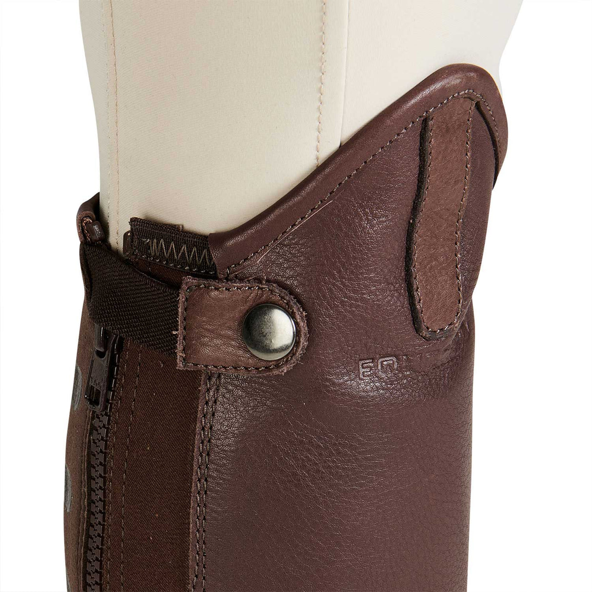 Equestro Unisex Gaiters With Silicone Inserts #colour_brown