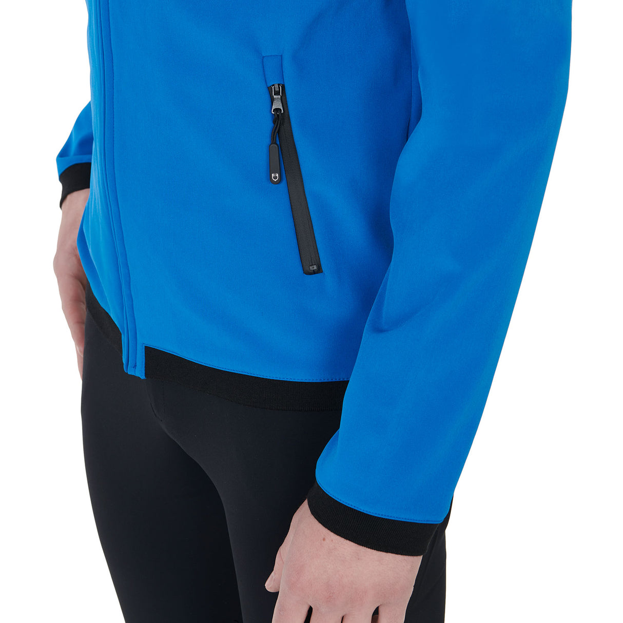 Equestro Men's Slim Fit Softshell Jacket With Internal Fleece #colour_royal-blue