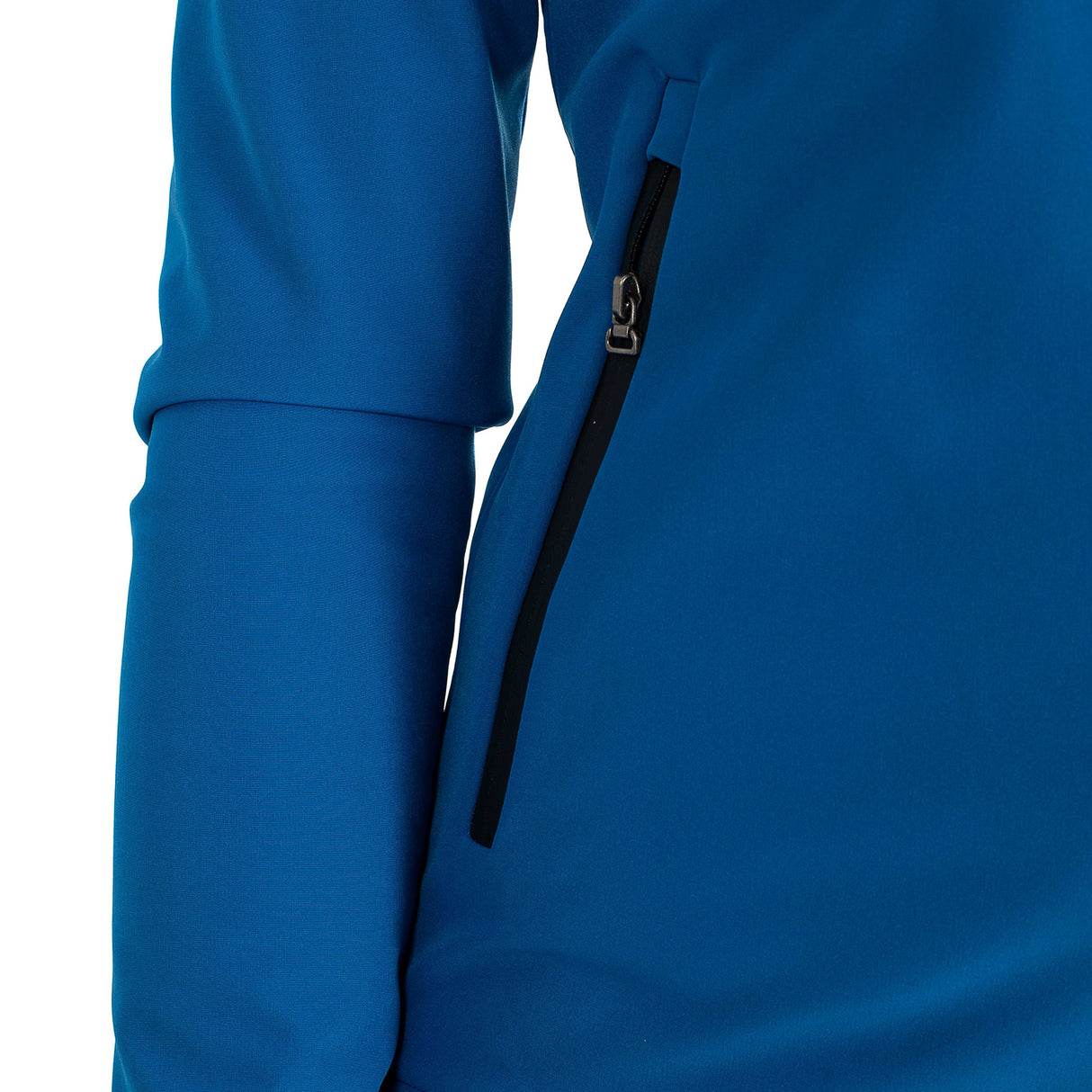 Equestro Women's Slim Fit Softshell Jacket With Internal Fleece #colour_royal-blue