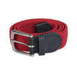 Equestro Elasticized Belt Crossed Pattern #colour_burgundy