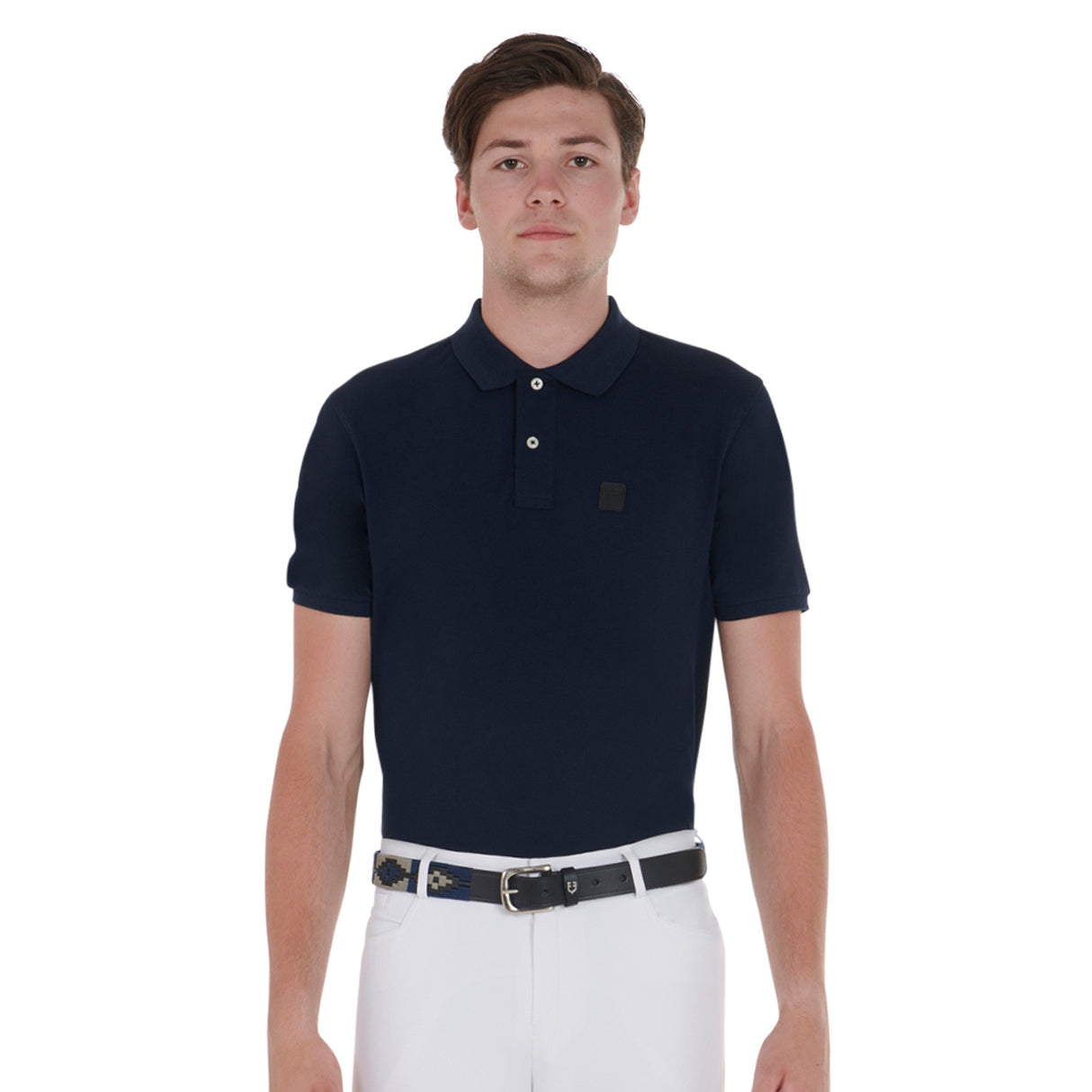 Leather belt with southwest patterm