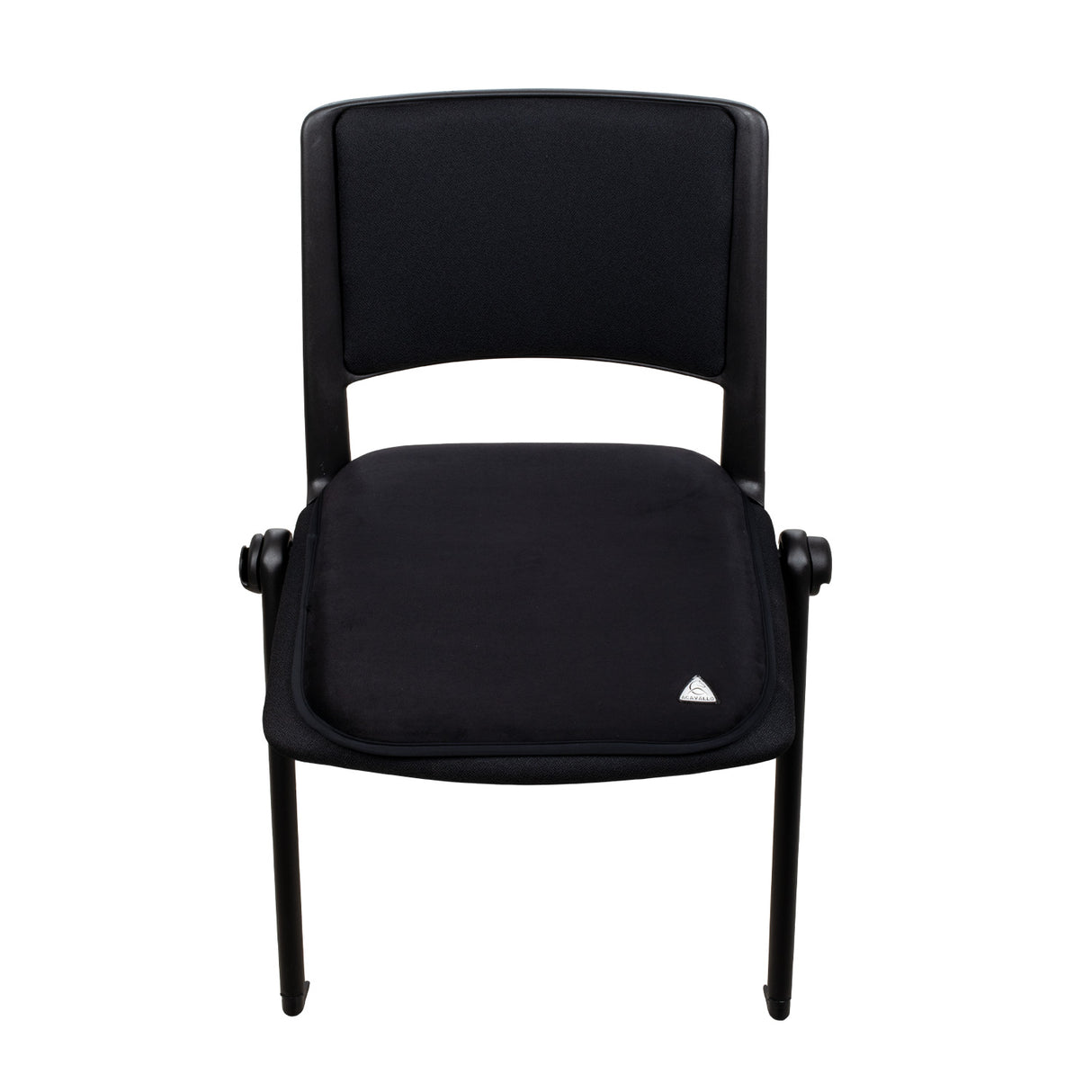 Acavallo Chair Seat Saver Classic Gel Suede #colour_black