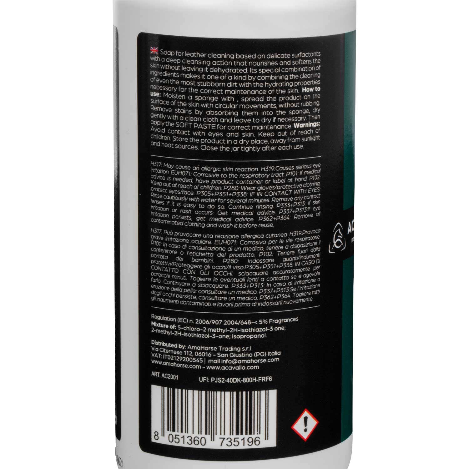 Acavallo Leather Care Set (Soft Paste 200Ml + Soft Combi 200Ml)