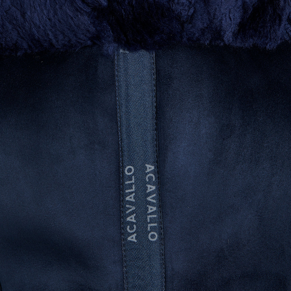 Acavallo Pad MF-S JCCS-S CW-CS Suede Cut-Out Sheepskin Flat #colour_blue-blue