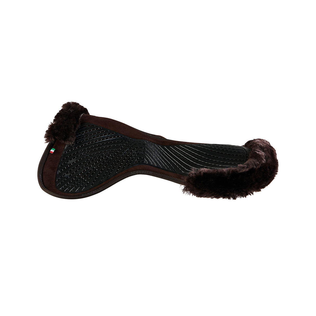 Acavallo Pad SP JCCS CW-CS Suede Cut-Out Sheepskin Twin Sided Gel Flat #colour_brown-brown
