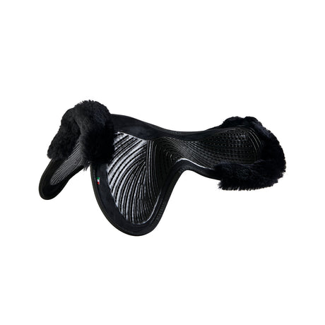 Acavallo Pad SP JCCS CW-CS Suede Cut-Out Sheepskin Twin Sided Gel Flat #colour_black-black