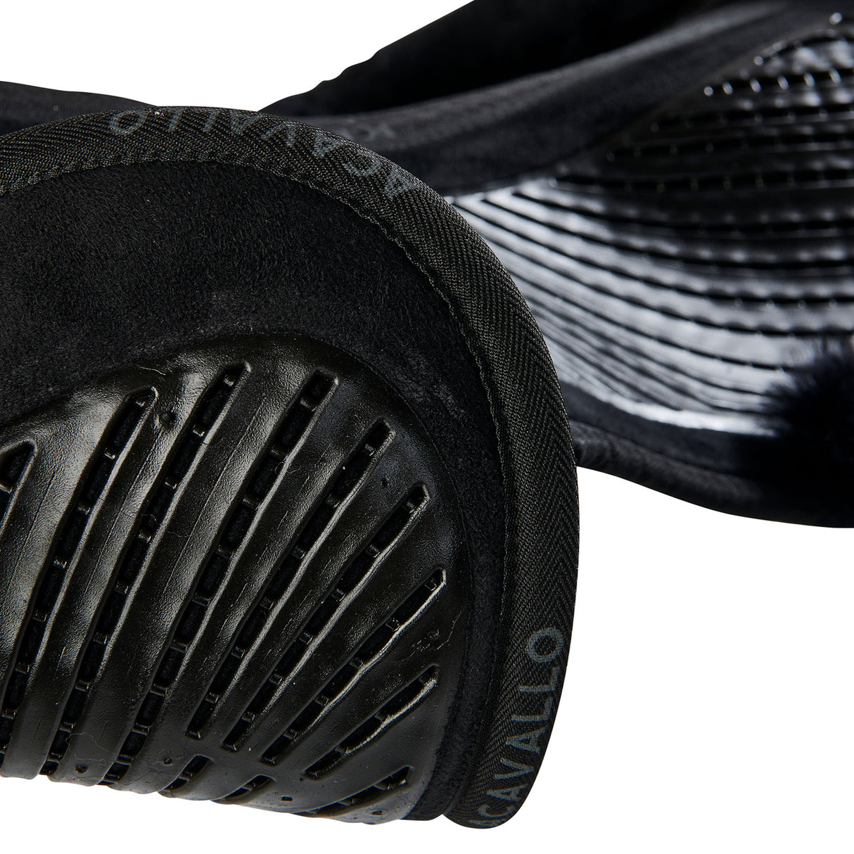 Acavallo Pad SP JCCS CW-CS Suede Cut-Out Sheepskin Twin Sided Gel Flat #colour_black-black
