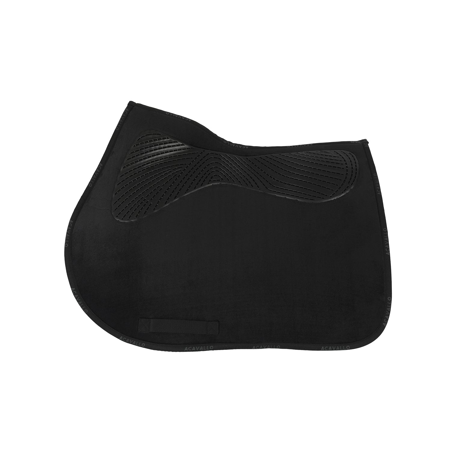 Acavallo Saddle Pad JS CW-CS Twin Sided Gel Grip #colour_black
