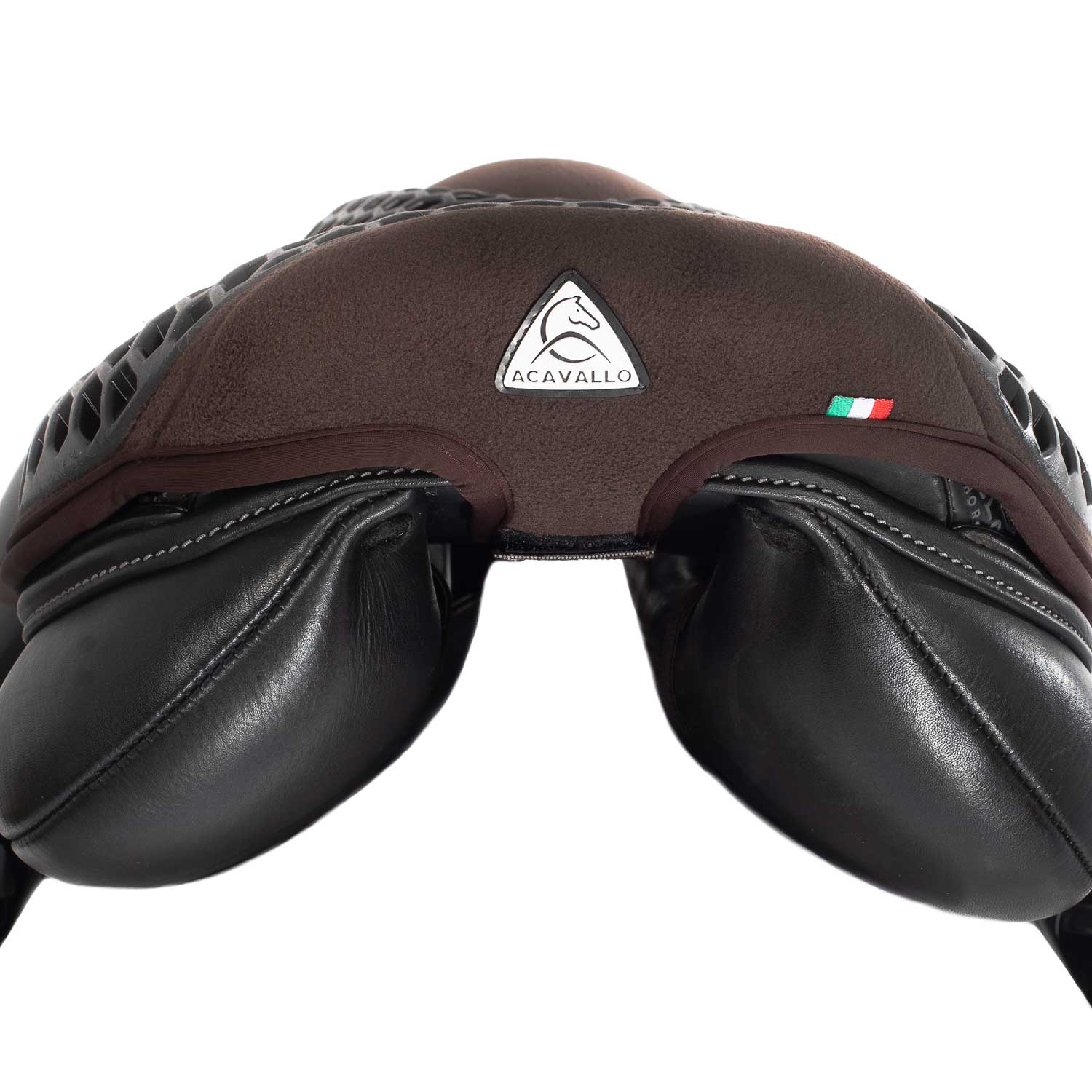 Acavallo Ortho-Coccyx Seat Saver Jumping Hexagonal Gel-Out Dri-Lex 20mm #colour_brown