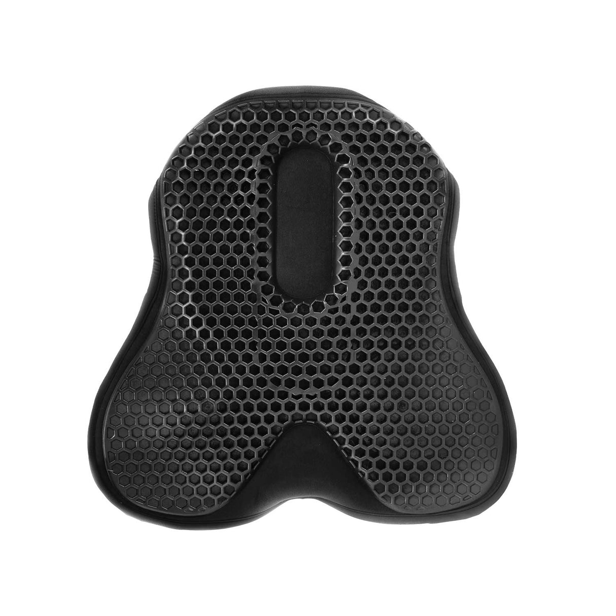 Acavallo Ortho-Coccyx Seat Saver Dressage Hexagonal Gel-Out Dri-Lex 20mm #colour_black